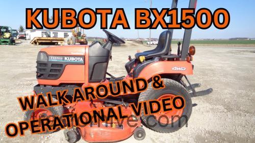 Kubota BX1500 fiche technique et avis