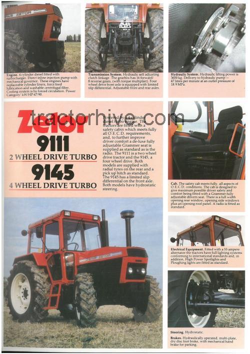 Zetor 9111 specs and reviews